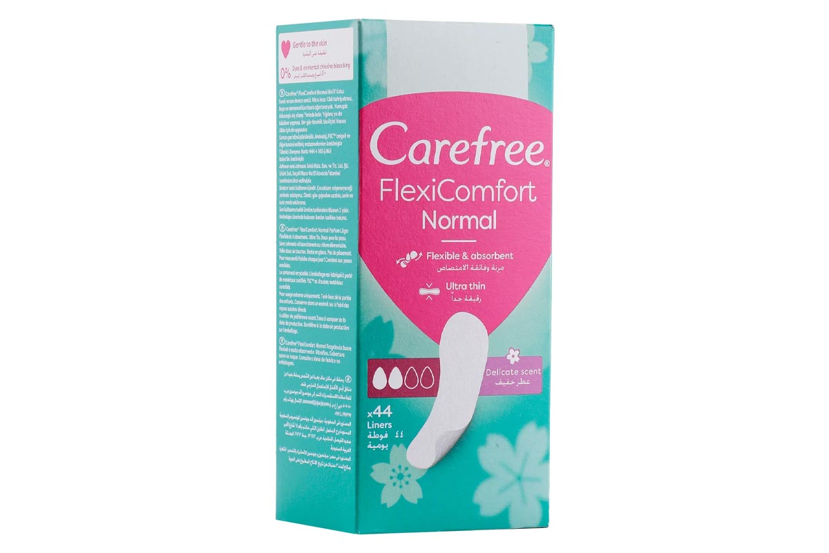 CAREFREE FLEXICOMFORT NORMAL ULTRA THIN 44 PIECES - Milano Pharmacy