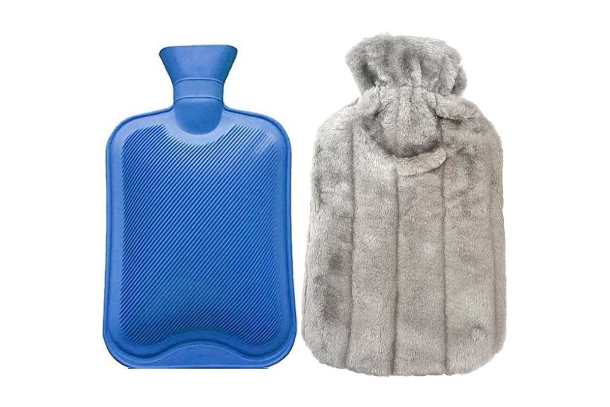 HOT WATER BAG COVERED COLOR GRAY - Milano Pharmacy