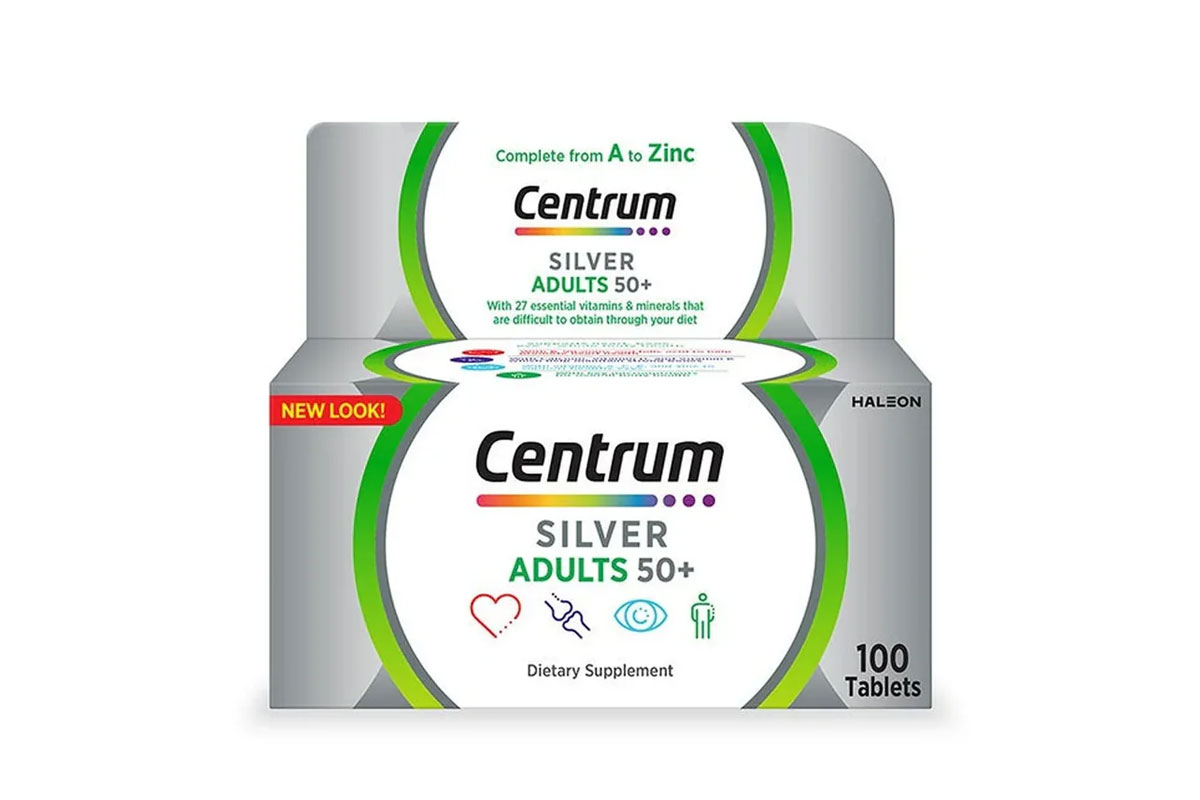 CENTRUM SILVER ADULTS 50 PLUS 100 TABLETS - Milano Pharmacy