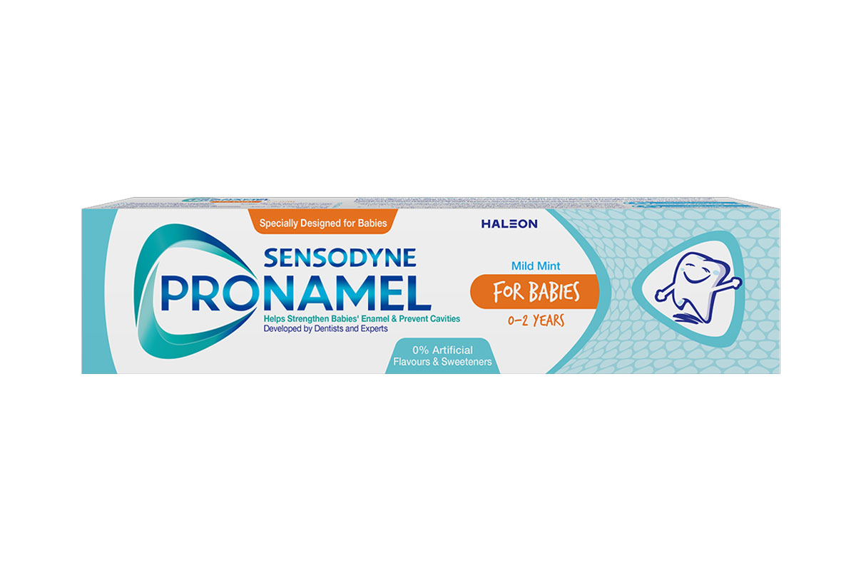 سينسوداين بروناميل معجون أسنان للرضع من عمر 0 إلى 2 سنوات بنكهة النعناع الخفيف 50 مل - صيدلية ميلانو