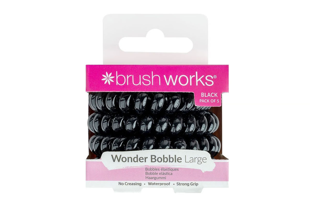 BRUSH WORKS WONDER BOBBLE LARGE BLACK 5 PIECES - Milano Pharmacy