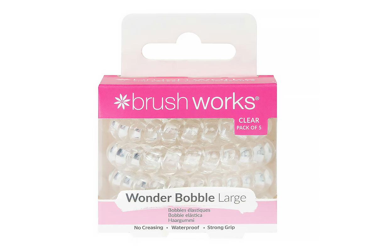 BRUSH WORKS WONDER BOBBLE LARGE CLEAR 5 PIECES - Milano Pharmacy