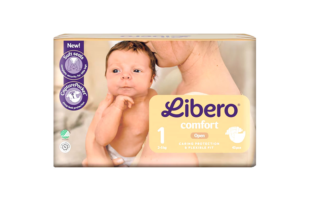 LIBERO COMFORT OPEN NO 1 FROM 2-5KG 43 DIAPERS - Milano Pharmacy