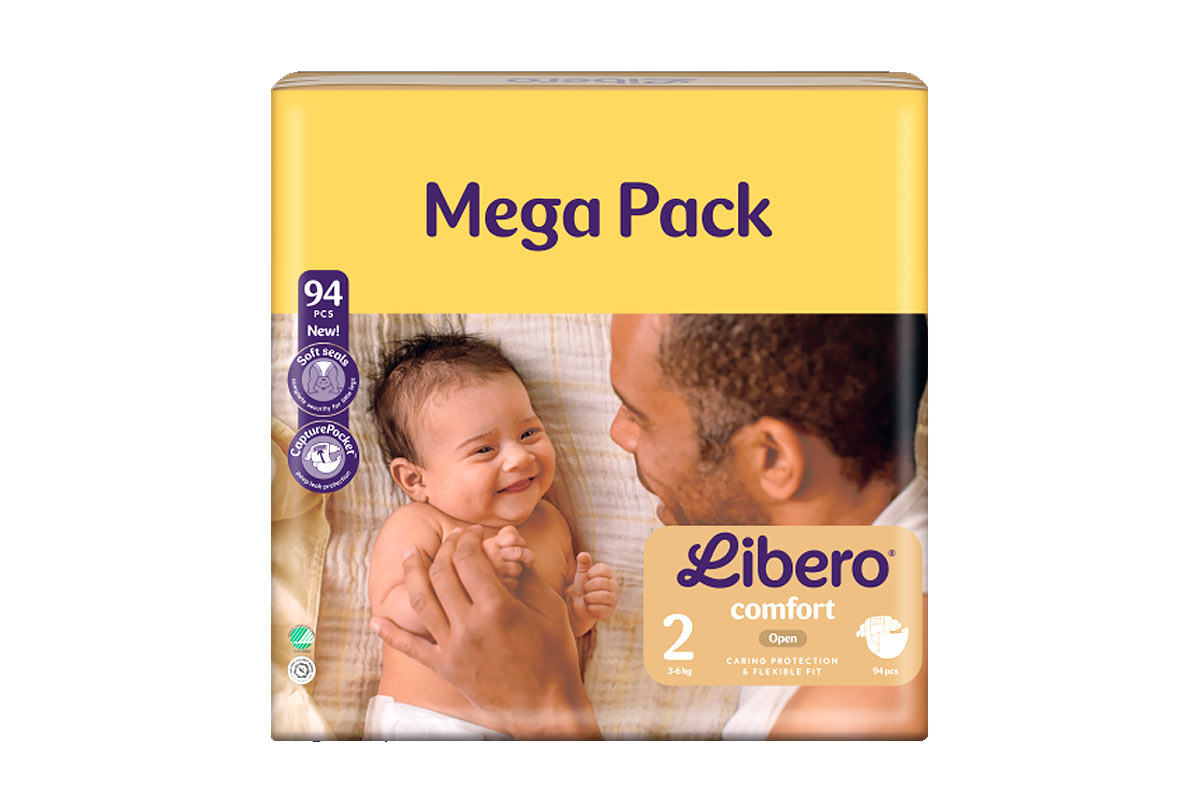 LIBERO COMFORT OPEN NO 2 FROM 3-6KG 94 DIAPERS - Milano Pharmacy