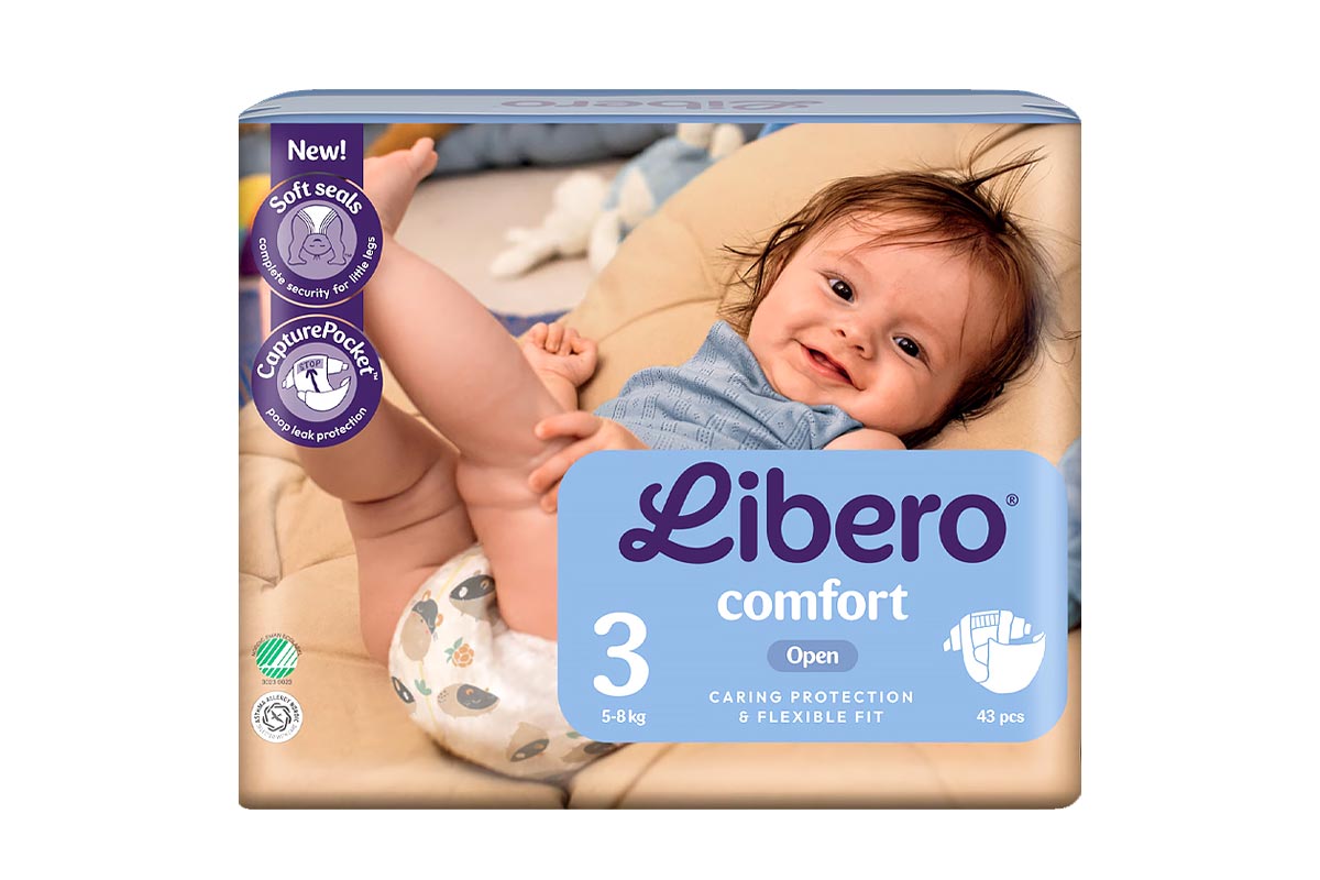LIBERO COMFORT OPEN NO 3 FROM 5-8KG 43 DIAPERS - Milano Pharmacy