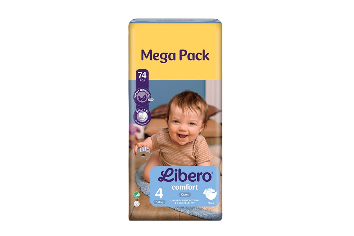 LIBERO COMFORT OPEN NO 4 FROM 7-14KG 74 DIAPERS - Milano Pharmacy