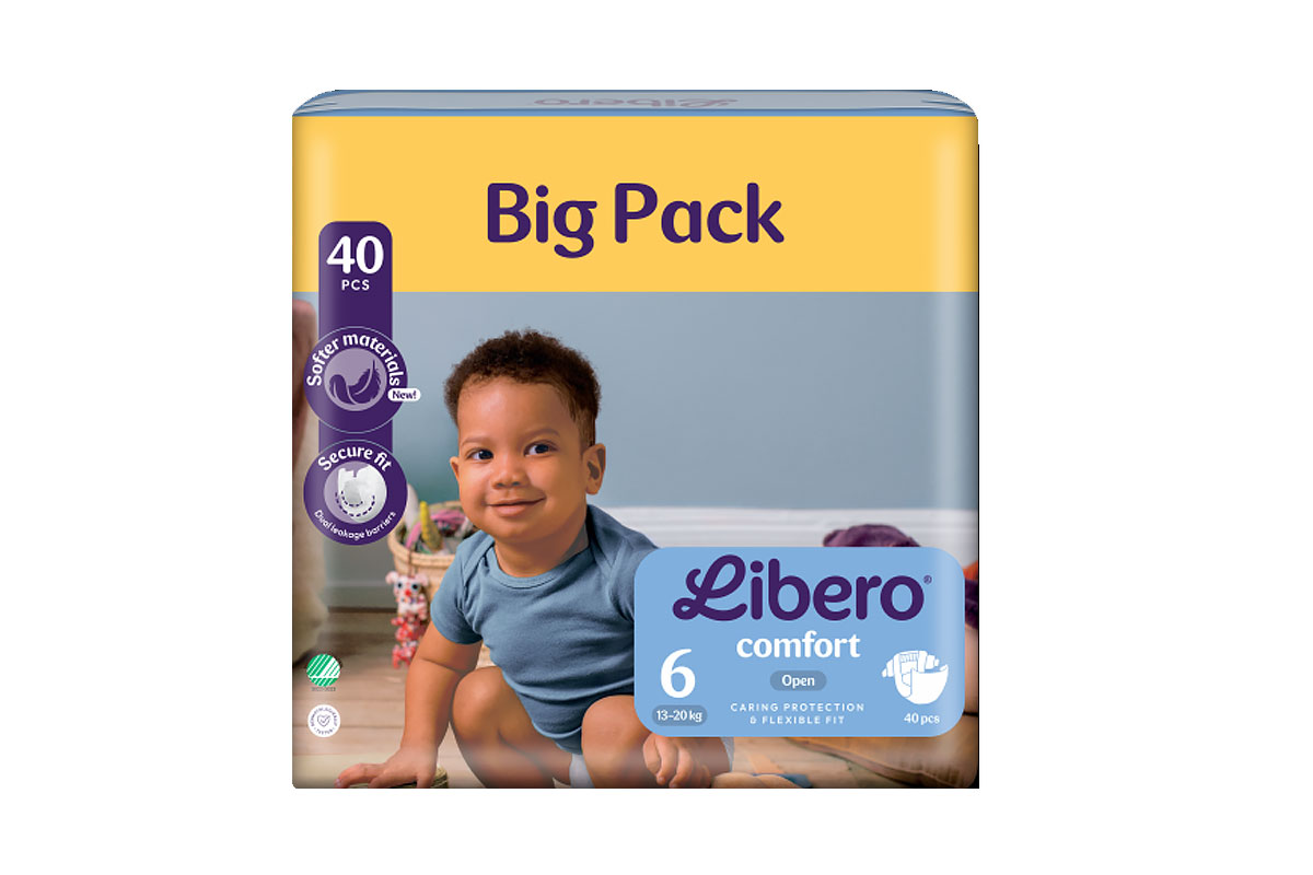ليبرو كومفورت حفاضات رقم 6 من وزن 13 الى 20 كجم 40 حفاضة - صيدلية ميلانو