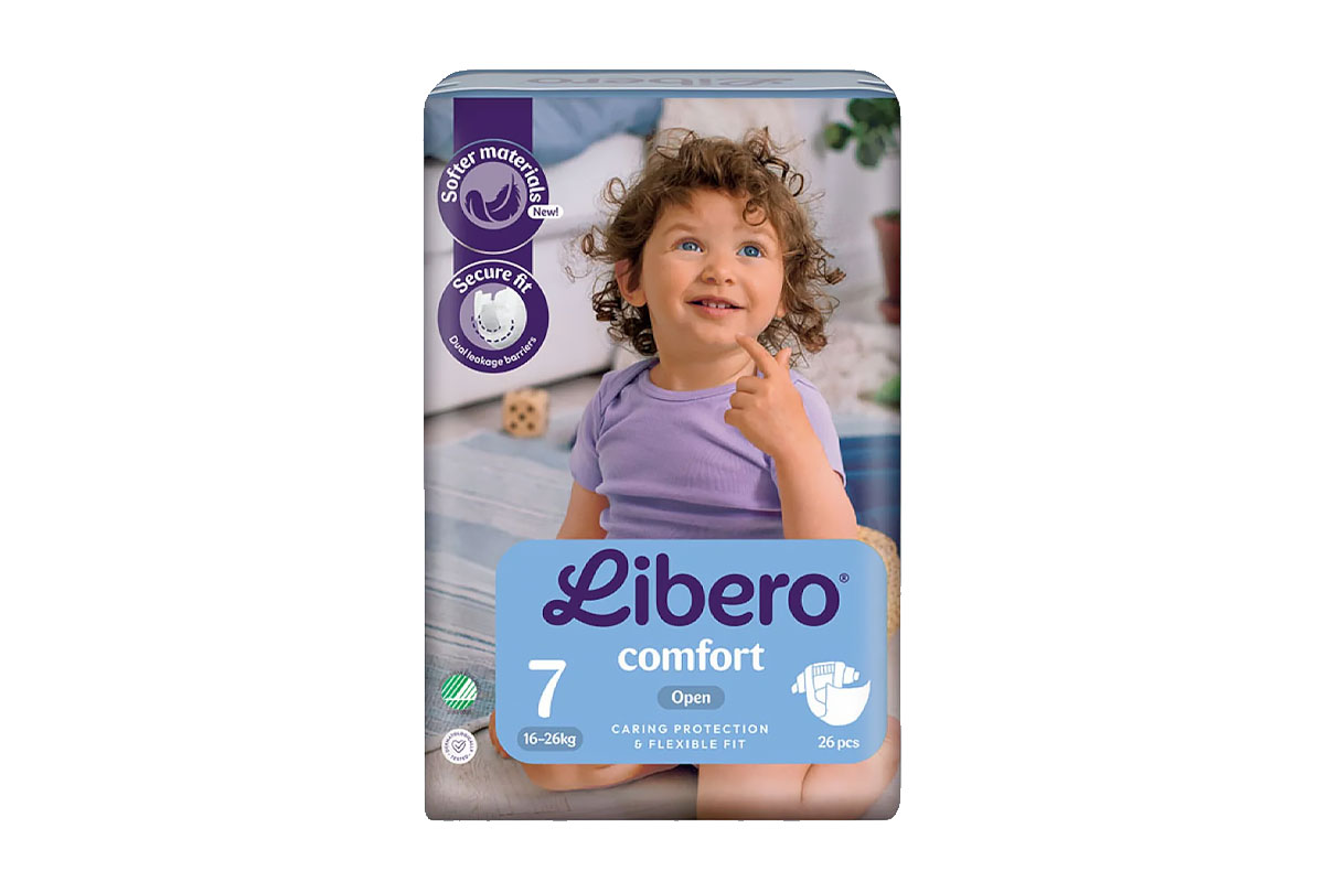 ليبرو كومفورت حفاضات رقم 7 من وزن 16 الى 26 كجم 26 حفاضة - صيدلية ميلانو