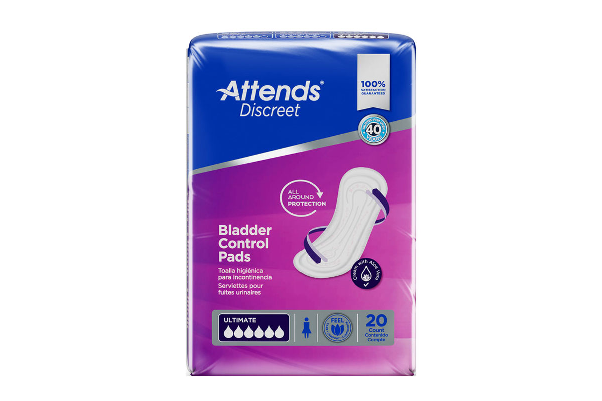 ATTENDS DISCREET WOMEN ULTIMATE PAD 20 COUNT - Milano Pharmacy