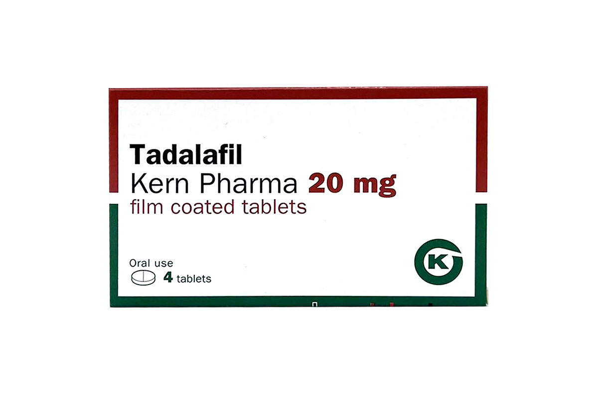 TADALAFIL KERN PHARMA 20 MG 4 TABLETS - Milano Pharmacy