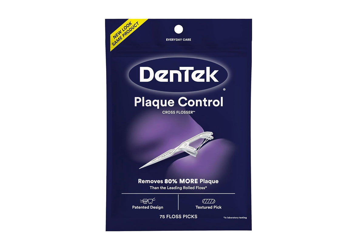 DENTEK CROSS PLAQUE CONTROL 75 FLOSS PICKS - Milano Pharmacy