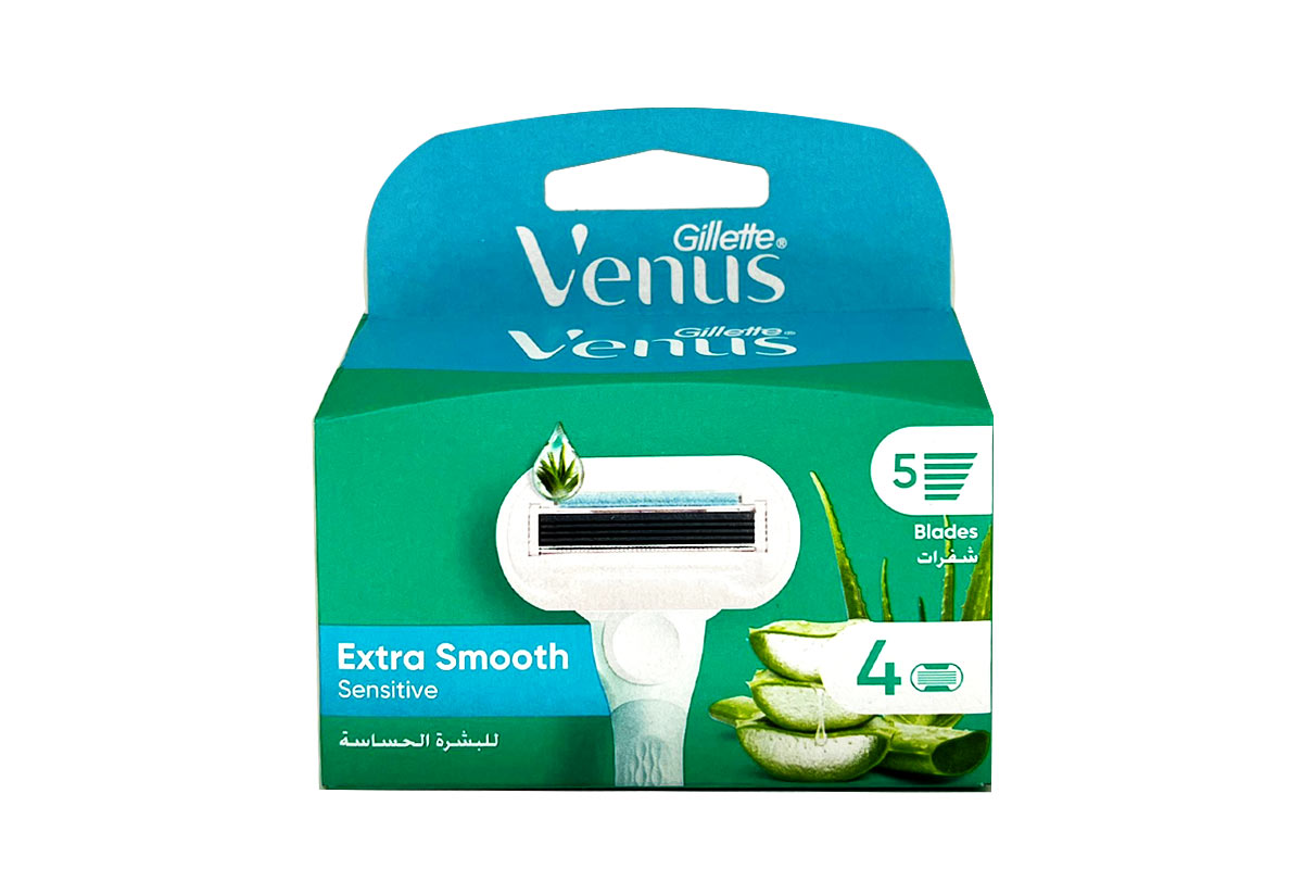 GILLETTE VENUS SENSITIVE EXTRA SMOOTH 4 BLADES - Milano Pharmacy