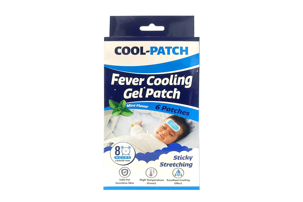 COOL PATCH FEVER COOLING GEL PATCH MINT FLAVOR 8HOURS 6 PIECES - Milano Pharmacy
