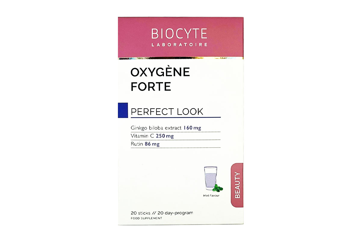 BIOCYTE OXYGENE FORTE LOOK CHLOROPHYLL 20 STICKS - Milano Pharmacy